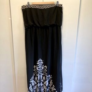 WHBM strapless maxi dress size 14